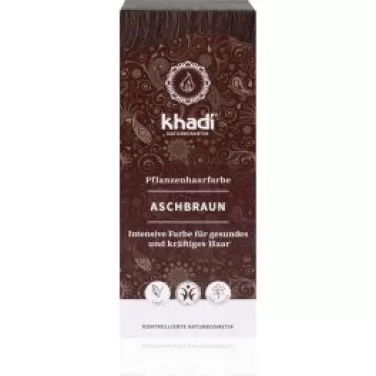 Khadi bio hajfesték por hamvasbarna 100 g