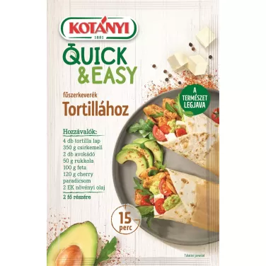 quick&easy fűszerkeverék tortillához 20 g