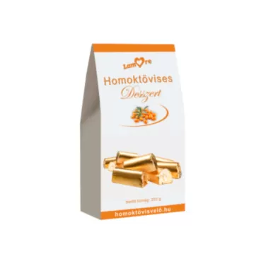 homoktövises desszert arany díszdobozban 250 g