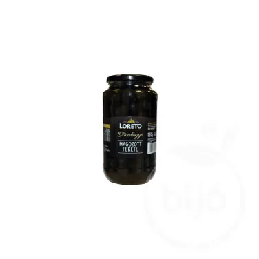 Loreto magozott fekete olivabogyó 935 g