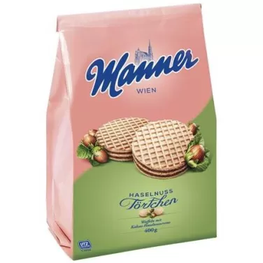 Manner ostya mogyorós 400g 
