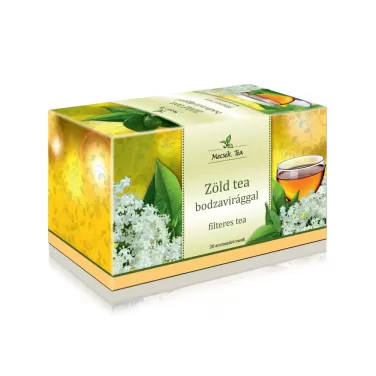 zöld tea bodzavirággal 20x2g 40 g
