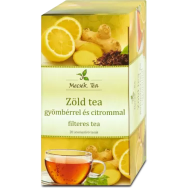 zöld tea gyömbérrel és citrommal 20x2g 40 g