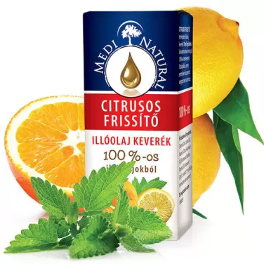 citrusos frissítő 100% illóolaj keverék 10 ml