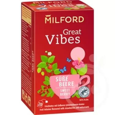 great vibes földieper-ribizli ízű gyümölcstea 20x2g 40 g