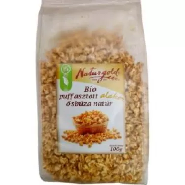 bio puffasztott alakor ősbúza natúr 100 g