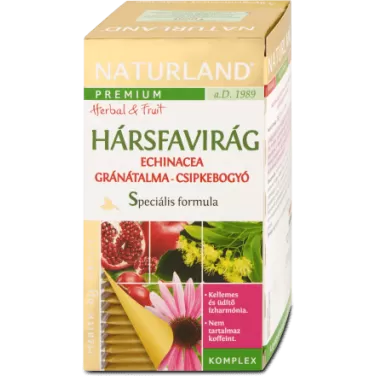 hársfavirág echinacea+gránátalma csipkebogyó tea 20db
