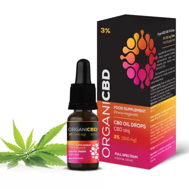 OrganiCBD cbd olaj 3% 300mg 10 ml