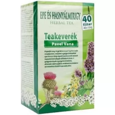Pavel Vana gyógytea epe-és hasnyálmirigy 40x1,6g 64 g