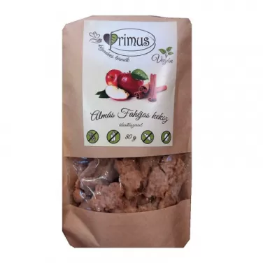 Primus vegán almás-fahéjas keksz 80 g