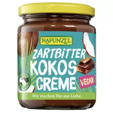 bio étcsokoládé és kókusz krém 250 g