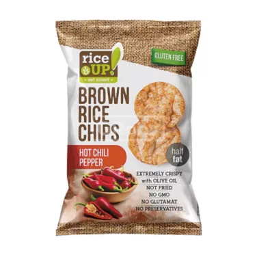 barna rizs chips csípős chili ízű 60 g