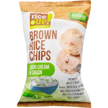 barna rizs chips hagymás-tejfölös 60 g