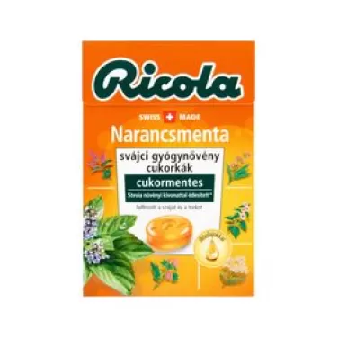 Ricola cukorka gyömbér-narancsmenta 40 g