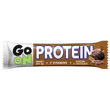 go on tejcsokoládéval bevont kakaós protein szelet 50 g
