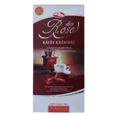 Sweetrose tejcsokoládé kávés krémmel töltött,fruktózzal 100 g