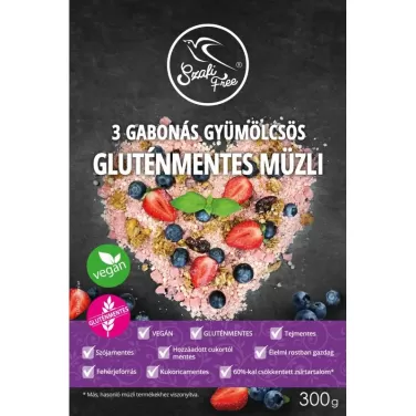 Free 3 gabonás gyümölcsös müzli (gluténmentes) 300 g