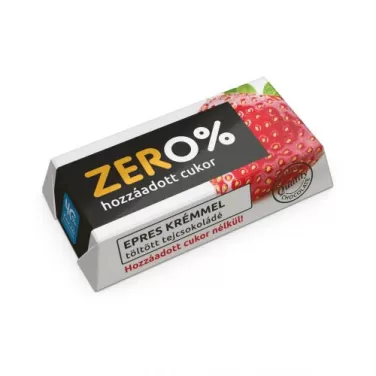 zero eper ízű krémmel töltött tejcsokoládé édesítőszerrel 21 g