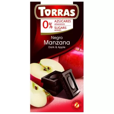gluténmentes étcsokoládé almás 75 g