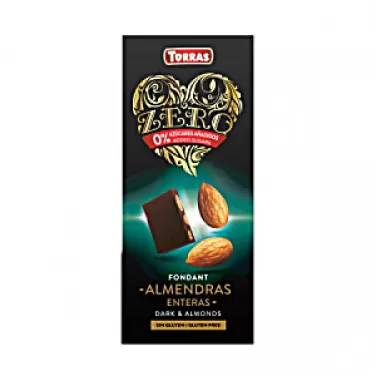 zero tejcsokoládé hozzáadott cukor nélkül mandulával 150 g