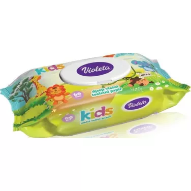 Violeta nedves toalett papír gyermekeknek 60 db