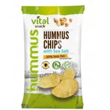Vital humusz chipsz tengeri sóval 65 g