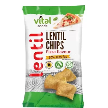 Vital lencse chips pizza 65 g