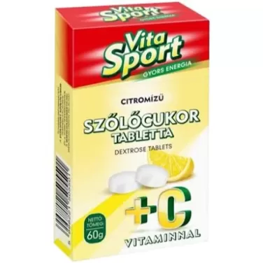 Vitasport szőlőcukor citrom ízű dobozos 60 g