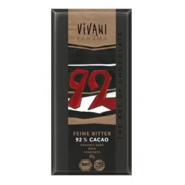 Bio étcsokoládé 92% kakaóval kókuszcukorral 80 g