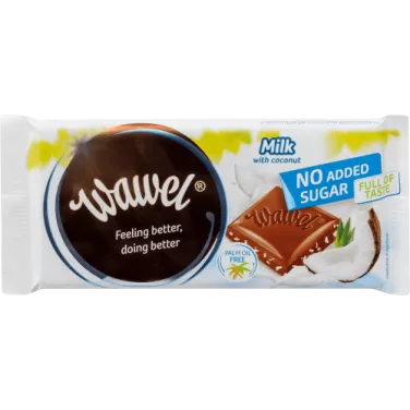 Wawel tejcsoki kókusszal cukor hozzáadása nélkül 100 g