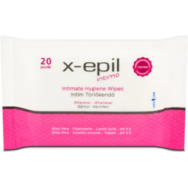 X-Epil intim törlőkendő 20 db