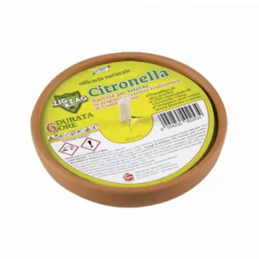 Zag citronella gyertya agyag - 6 óra 14 cm kültéri szúnyogriasztó 1 db